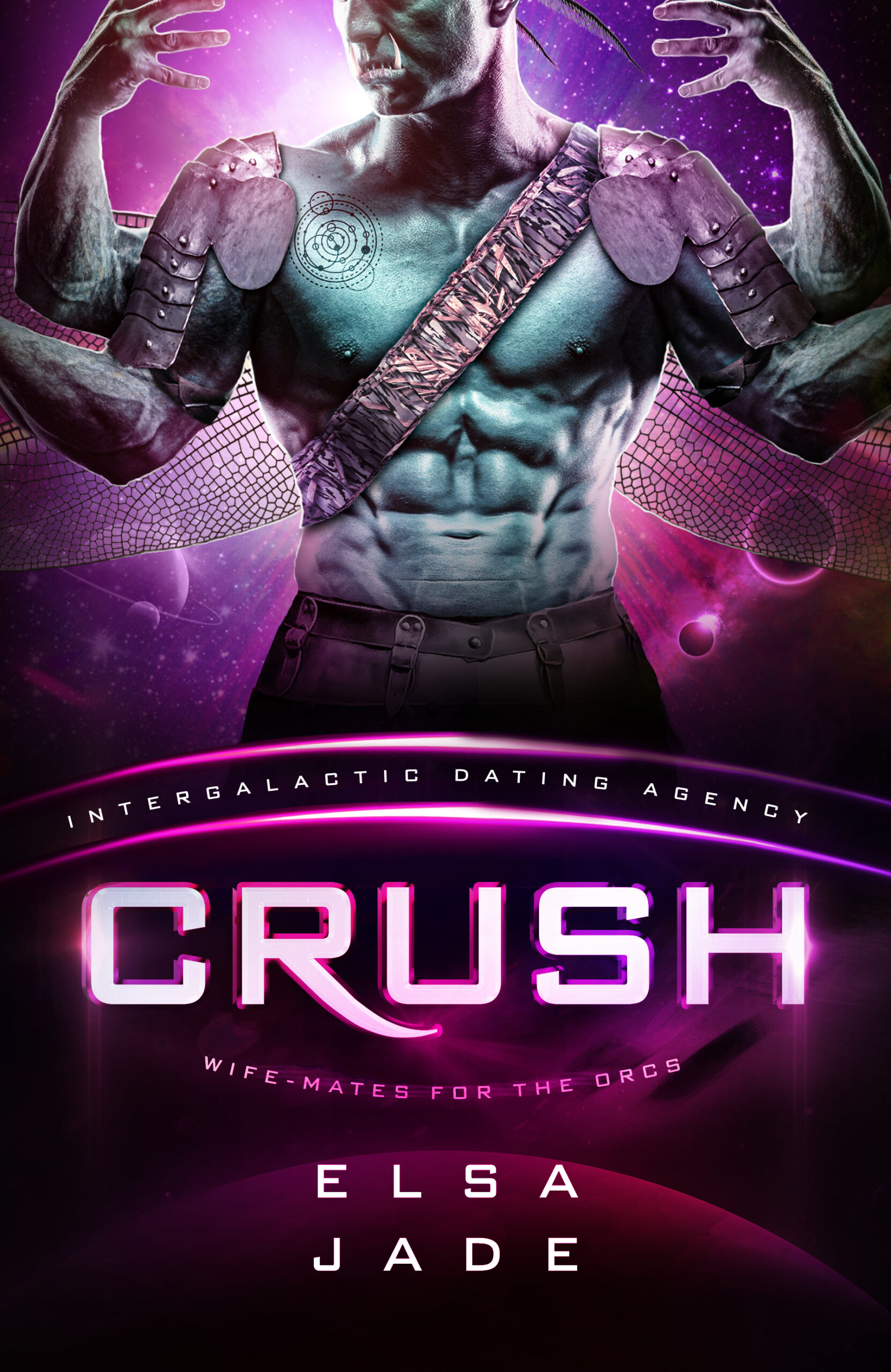 Crush: Wife-Mates for the Orcs (Intergalactic Dating Agency) Big Sky Alien Mail Order Brides Science Fiction Romance by Elsa Jade